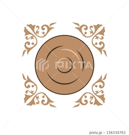 Gamelan traditional Indonesian percussion instrument icon Gamelan traditional Indonesian percussion instrument icon 136338761