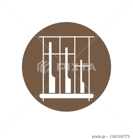 Gamelan traditional Indonesian percussion instrument icon 136338775