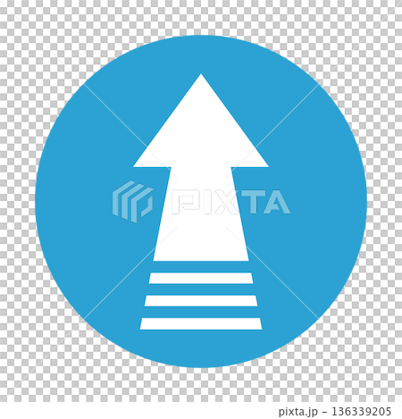 Up arrow button blue Up arrow button blue 136339205