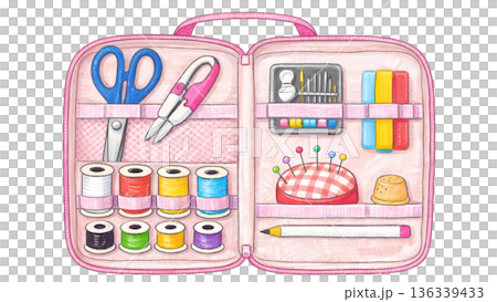 小學縫紉工具包收納工藝袋插圖 136339433