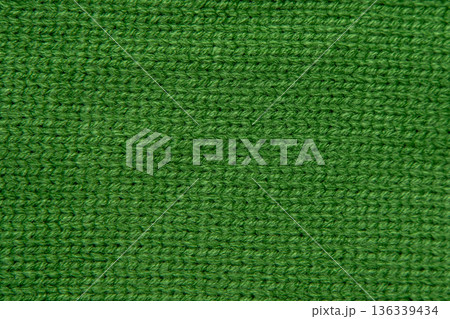 Green Knit Fabric wool sweater texture background Green Knit Fabric wool sweater texture background 136339434