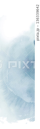 Moody Blue Watercolor Landscape Wash Vector 136339642