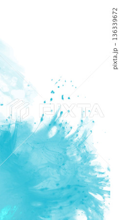 Vector Turquoise Watercolor Paint Splash Banner Vector Turquoise Watercolor Paint Splash Banner 136339672