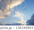 空写真 雲 夕焼け グラデーション 136340803