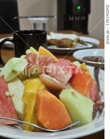 This is traditional food from Indonesia named Rujak Buah This is traditional food from Indonesia named Rujak Buah 136340848