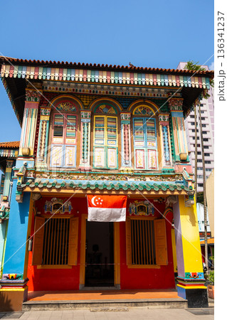 Colorful House of Tan Teng Niah in Little India, Singapore 136341237