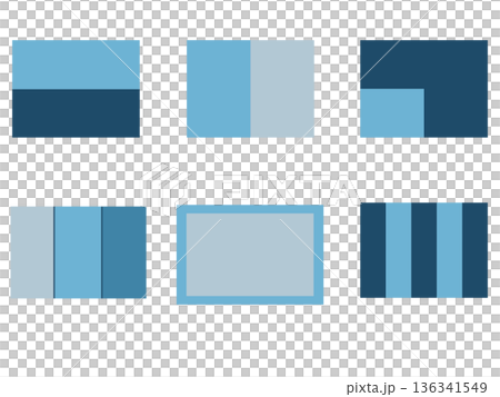 Blue background material set Blue background material set 136341549