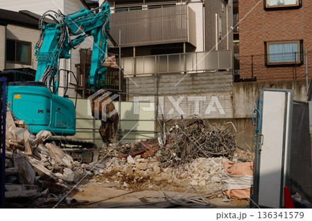 建物解体現場 建物解体現場 136341579