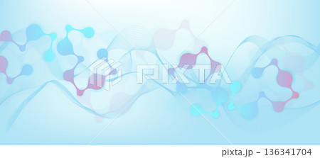 Structure molecule and communication Dna, atom, neurons. Science concept for your design. Connected lines with dots. Medical, technology, chemistry, science background. illustration. Structure molecule and communication Dna, atom, neurons. Science concept for your design. Connected lines with dots. Medical, technology, chemistry, science background. illustration. 136341704