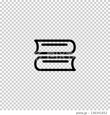 学校・勉強・教室のシンプルアイコン(2冊の本) 学校・勉強・教室のシンプルアイコン(2冊の本) 136341852