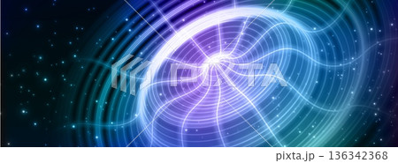 Abstract neon blue tech ripple circles on dark bg Abstract neon blue tech ripple circles on dark bg 136342368