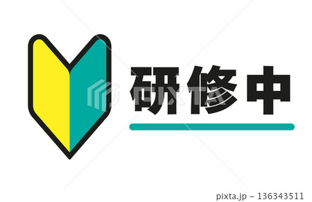 研修中・トレーニング中のビジネスアイコン シンプルでモダンなデザイン 研修中・トレーニング中のビジネスアイコン シンプルでモダンなデザイン 136343511