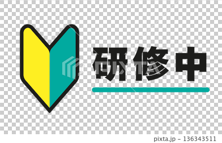 研修中・トレーニング中のビジネスアイコン シンプルでモダンなデザイン 研修中・トレーニング中のビジネスアイコン シンプルでモダンなデザイン 136343511