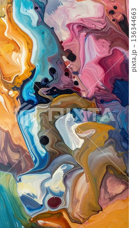 《AI画像》水彩絵の具の背景素材 《AI画像》水彩絵の具の背景素材 136344663