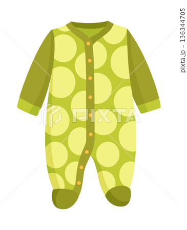 Infant romper made from breathable organic cotton with snaps for easy dressing, Gentle organic cotton infant romper featuring soft polka dots and convenient snap closures 136344705