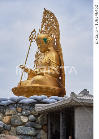 Buddha statue at Haedong Yonggungsa Buddhist temple in Gijang-gun, Busan, South Korea Buddha statue at Haedong Yonggungsa Buddhist temple in Gijang-gun, Busan, South Korea 136346452