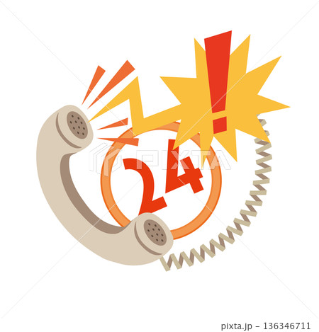 24時間受付の緊急電話 24時間受付の緊急電話 136346711