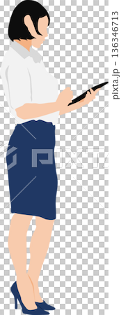ビジネスウーマンのイラスト 136346713