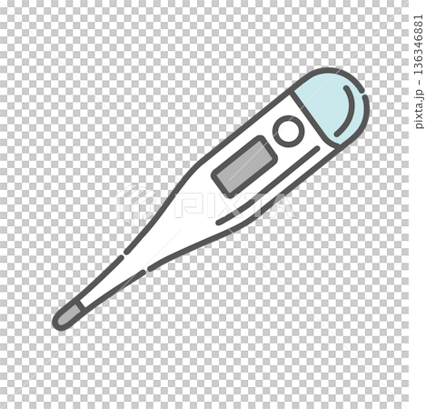 電子體溫計(腋下體溫計)示意圖 電子體溫計(腋下體溫計)示意圖 136346881