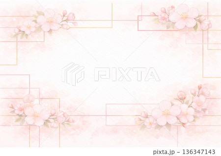 ひな祭り・桃の節句：霧の中から現れる神秘的な一輪 136347143