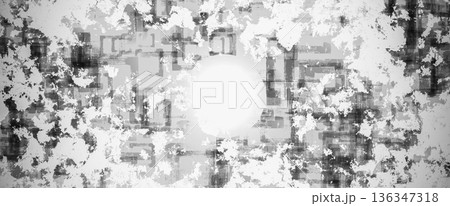 抽象的　水墨画　背景素材 136347318