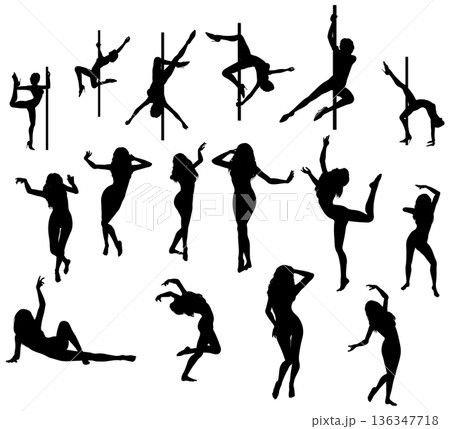 Collect dancing silhouettes 136347718