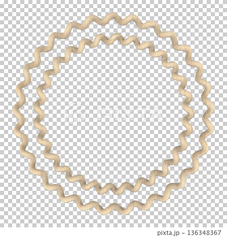 black round frame made of dark chocolate 136348367