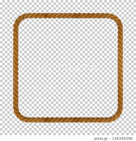 a frame made of rope a frame made of rope 136348390