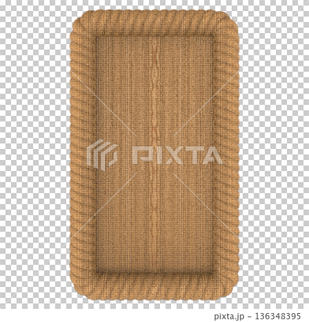 empty burlap hessian sacking isolated on white 136348395