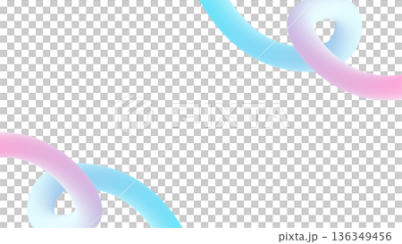 Light blue x pink neon gradient 3D tube background frame 16:9 Light blue x pink neon gradient 3D tube background frame 16:9 136349456