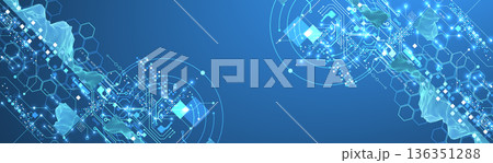 Abstract data technology concept. Sphere theme vector illustration. 136351288