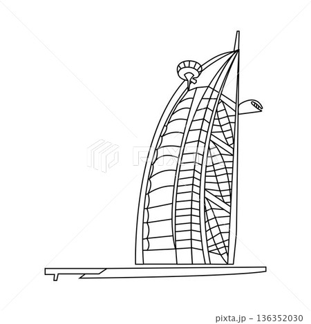 Hotel Icon. Isolated vector illustration Hotel Icon. Isolated vector illustration 136352030