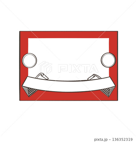 Retro frame Label design Vector Graphic element Certificate template 136352319