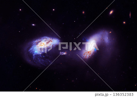 Beautiful star background. Elements of this image furnished by NASA 136352383