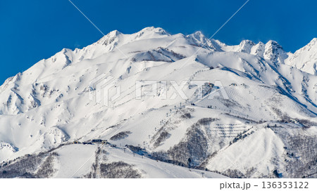 真冬の八方尾根の絶景 真冬の八方尾根の絶景 136353122