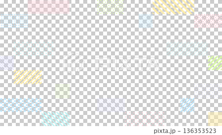 Colorful dot and stripe patterned rectangular digital decorative frame Colorful dot and stripe patterned rectangular digital decorative frame 136353523