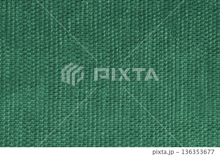 Green upholstery fabric, cloth texture background with woven textile pattern, close up, macro Green upholstery fabric, cloth texture background with woven textile pattern, close up, macro 136353677