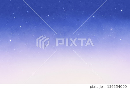星空の水彩背景 青 紫 グラデーション 星空の水彩背景 青 紫 グラデーション 136354090