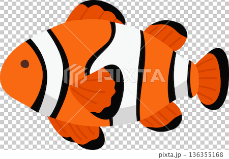 Clownfish Cartoon Illustration Tropical Fish Marine Life Clownfish Cartoon Illustration Tropical Fish Marine Life 136355168