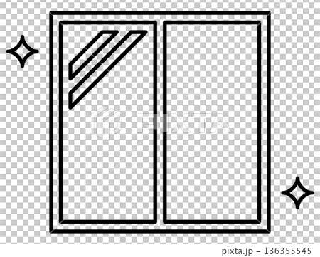 Beautiful shiny window monochrome icon Beautiful shiny window monochrome icon 136355545