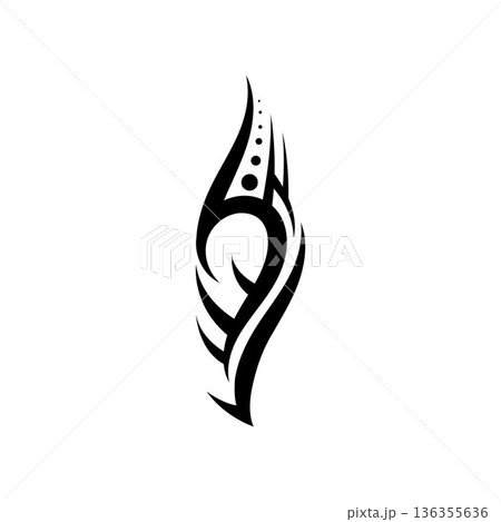 tribal pattern tattoo vector art design,tattoo tribal abstract sleeve, sketch art design isolated on white background,Simple logo. tribal pattern tattoo vector art design,tattoo tribal abstract sleeve, sketch art design isolated on white background,Simple logo. 136355636