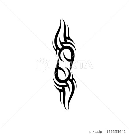 tribal pattern tattoo vector art design,tattoo tribal abstract sleeve, sketch art design isolated on white background,Simple logo. tribal pattern tattoo vector art design,tattoo tribal abstract sleeve, sketch art design isolated on white background,Simple logo. 136355641