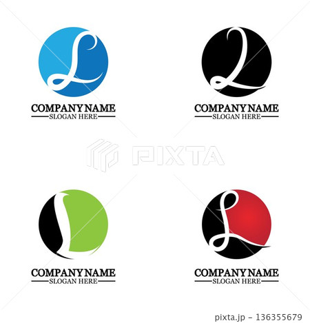 Letter L logo icon design template elements Letter L logo icon design template elements 136355679