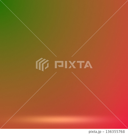 Green orange red studio stage gradient background 136355768