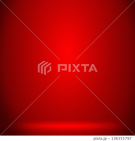 Deep red studio stage background 136355797
