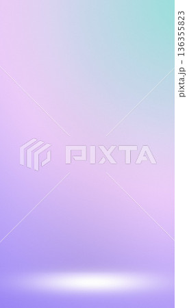 Green pink purple studio stage background 136355823