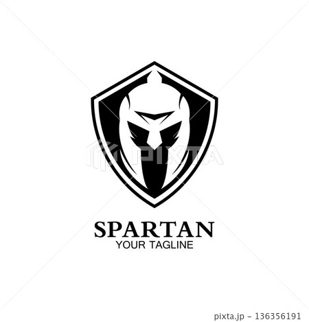 spartan logo icon designs vector 136356191