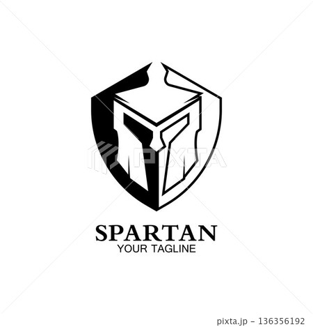 spartan logo icon designs vector 136356192