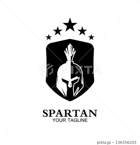spartan logo icon designs vector spartan logo icon designs vector 136356203