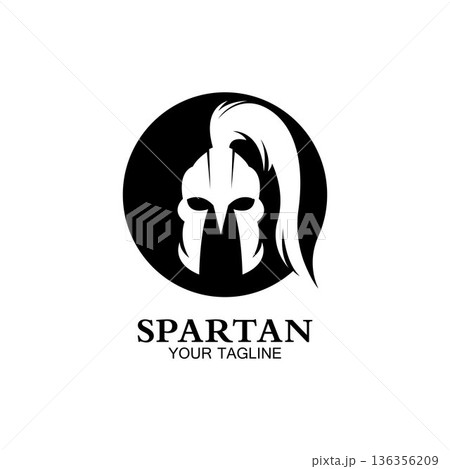 spartan logo icon designs vector 136356209